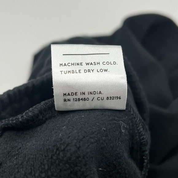 Pact Organic Cotton Brushed Fleece Sweatpants Black Joggers Women'sSmall - Picture 6 of 7